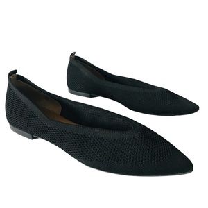 Everlane The 40-Hour Flat in ReKnit black shoes size 10